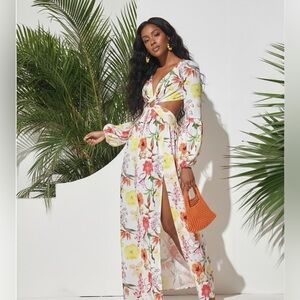 Maxi dress floral Large